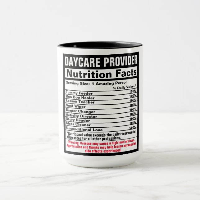 Fournisseur de garderie Funny cadeau Mug (Centre)