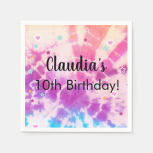 Fourniture de serviettes en papier pour anniversai