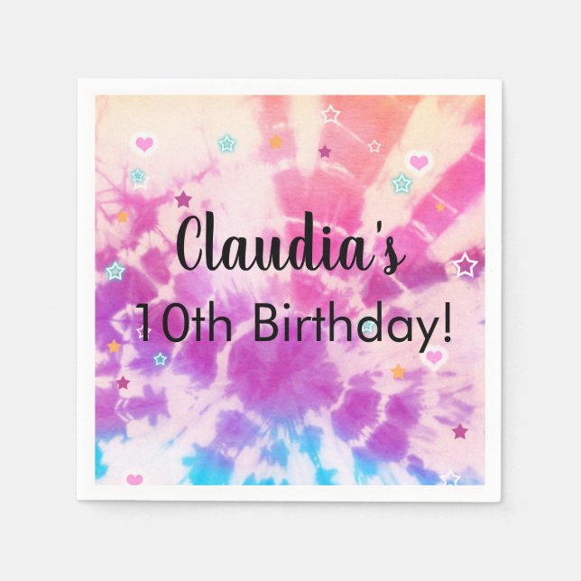 Fourniture de serviettes en papier pour anniversai (Devant)