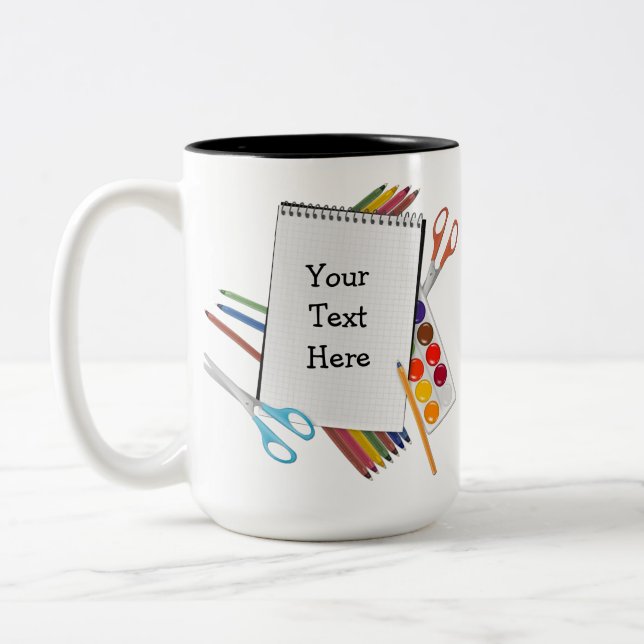 Fournitures d'artisanat d'art personnalisées Mug (Gauche)
