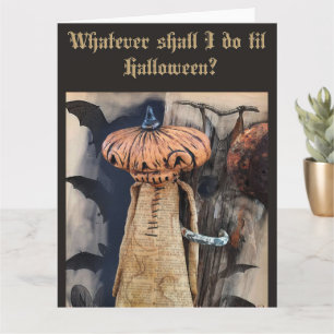 Fournitures de fête d'anniversaire Halloween Carte
