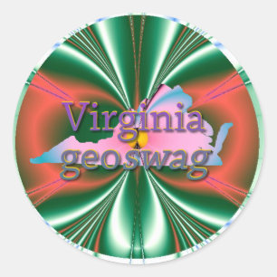 Fournitures de géocaching de Virginie Stickers Geo