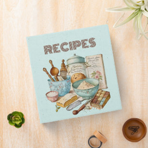 Fournitures pour Classeur de recettes Turquoise