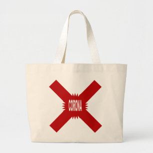 Fourre  Tout Jumbo naturel  CORONA  BYE  Large Tote Bag