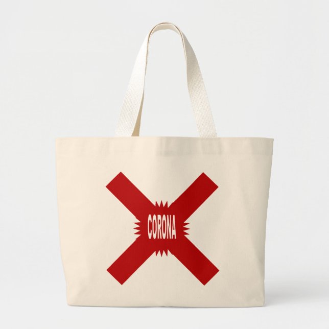 Fourre  Tout Jumbo naturel  CORONA  BYE  Large Tote Bag (Front)