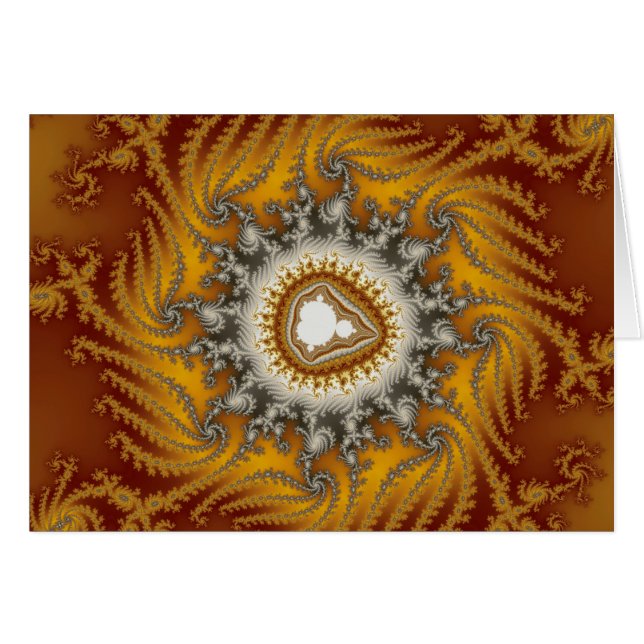 Fourrure - carte de fractale (Devant horizontal)
