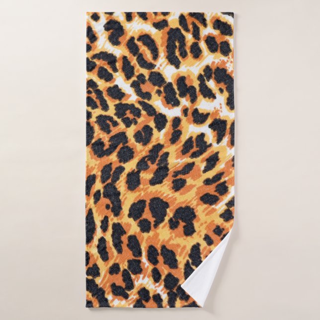 fourrure léopard comme arrière-plan léopard, motif (Serviette de bain)