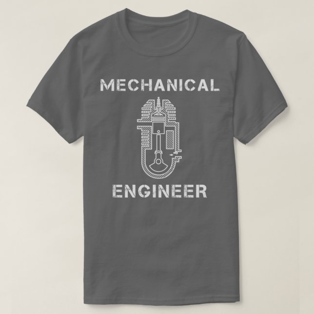 Fourstroke engine mechanical engineer  T-Shirt (Design Front)