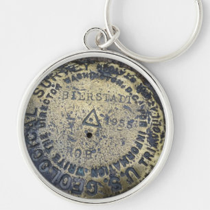 Fourteener Mount Bierstadt USGS Keychain