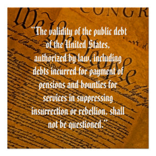 Fourteenth Amendment Public Debt Poster