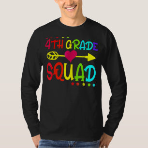 Fourth 4th Grade Squad Student Teacher Back To Sc T-Shirt