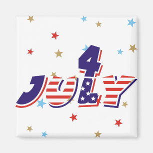 Fourth 4th Of July Refrigerator Magnets