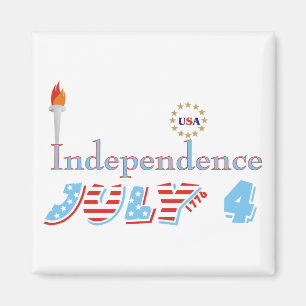 Fourth 4th Of July Refrigerator Magnets