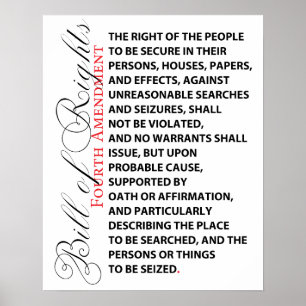 Fourth Amendment Poster