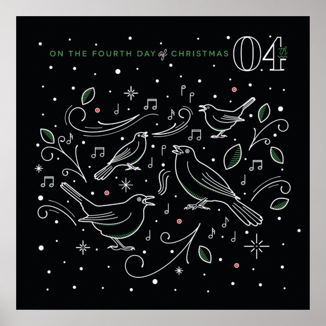 Fourth Day of Christmas Poster 24x24 (Front)
