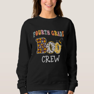 Fourth Grade Boo Crew Student Halloween Sweatshirt