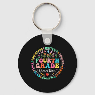 Fourth Grade Dream Team Ck To School Teacher Love Keychain