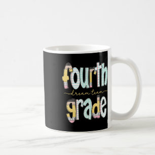 Fourth Grade Dream Team Pencil Back To School Boys Coffee Mug