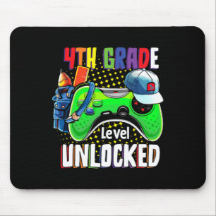 Fourth Grade Level Unlocked Back To School Video G Mouse Pad