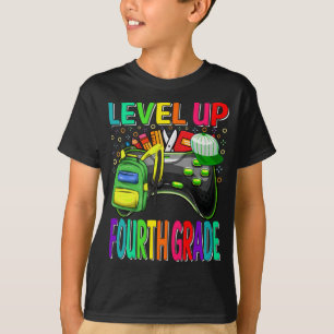 Fourth Grade Level Up Back To School Unlocked T-Shirt
