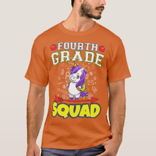 Fourth Grade Squad Funny Elementary Primary School T-Shirt