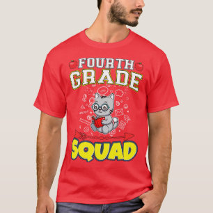 Fourth Grade Squad Funny Elementary Primary School T-Shirt