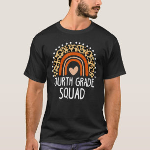 Fourth Grade Squad Rainbow Back To School 4th Grad T-Shirt