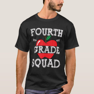 Fourth Grade Squad Team Back To School Graduation T-Shirt