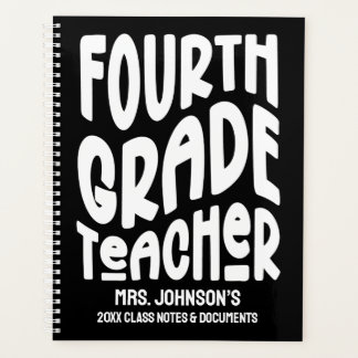 Fourth Grade Teacher Minimalist Text Design
