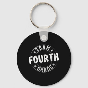 Fourth Grade Teacher Student Back To School 4th Gr Keychain