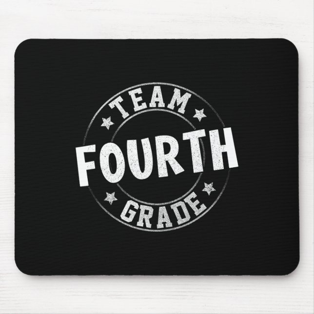 Fourth Grade Teacher Student Back To School 4th Gr Mouse Pad (Front)