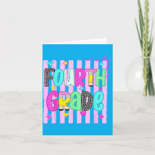 Fourth Grade Team 4th Grade Back To School Teacher Card