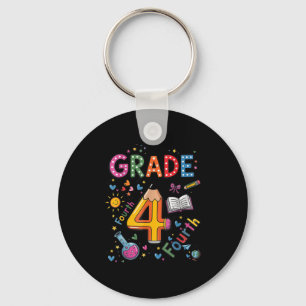 Fourth Grade Team Funny Pencil Back To School Teac Keychain