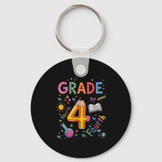 Fourth Grade Team Funny Pencil Back To School Teac Keychain