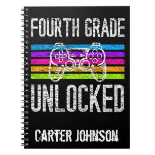 Fourth Grade Unlocked Back to School Personalized Notebook