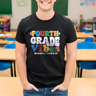 Fourth Grade Vibes 4th Grade Back To School T-Shirt