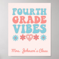 Fourth Grade Vibes - Retro Back To School