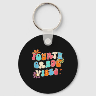 Fourth Grade Vibes Teacher Back To School 4th Grad Keychain