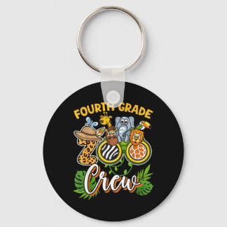 Fourth Grade Zoo Field Trip Squad Matching Keychain