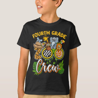 Fourth Grade Zoo Field Trip Squad Matching T-Shirt