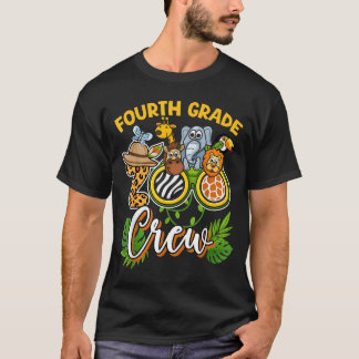 Fourth Grade Zoo Field Trip Squad Matching T-Shirt