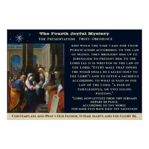 Fourth Joyful Mystery Poster