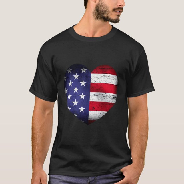 Fourth July Love Us Flag He For Patriotic T-Shirt