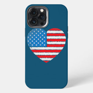 Fourth of July 4th July US America Flag Kids Men iPhone 13 Pro Max Case