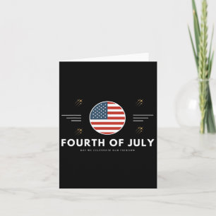 Fourth Of July 4th Of July American Flag Usa  Card