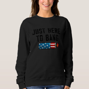 Fourth Of July 4th Of July I'm Just Here To Bang 3 Sweatshirt