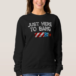 Fourth Of July 4th Of July I'm Just Here To Bang   Sweatshirt