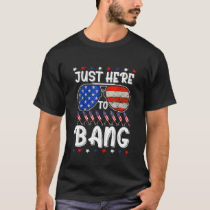 Fourth Of July 4th Of July I'm Just Here To Bang T-Shirt