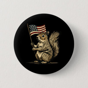 Fourth Of July 4th Of July Patriotic American Flag 2 Inch Round Button