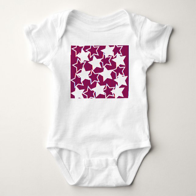 Fourth of July  Baby Bodysuit (Front)
